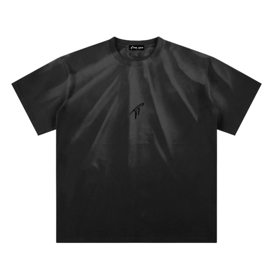 "TT" Hand-Scrunched Faded T-Shirt