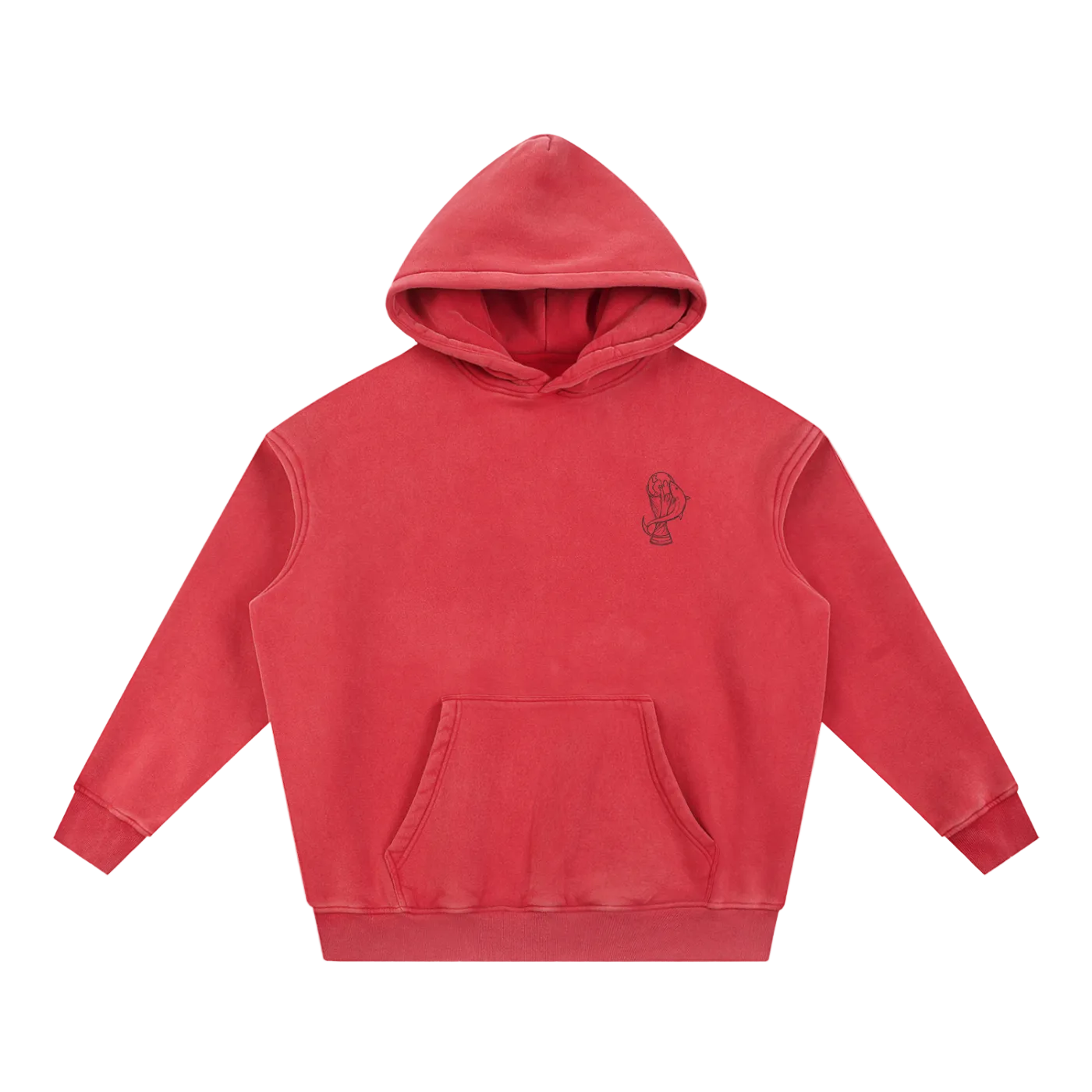 Cabo Verde World Cup 2026 Sketch Washed Oversized Hoodie