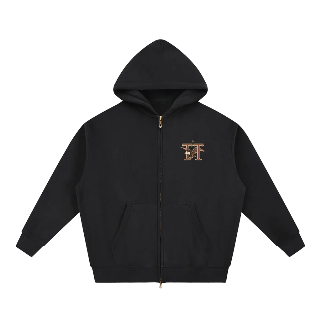 Vintage Eagle Oversized Boxy Hoodie