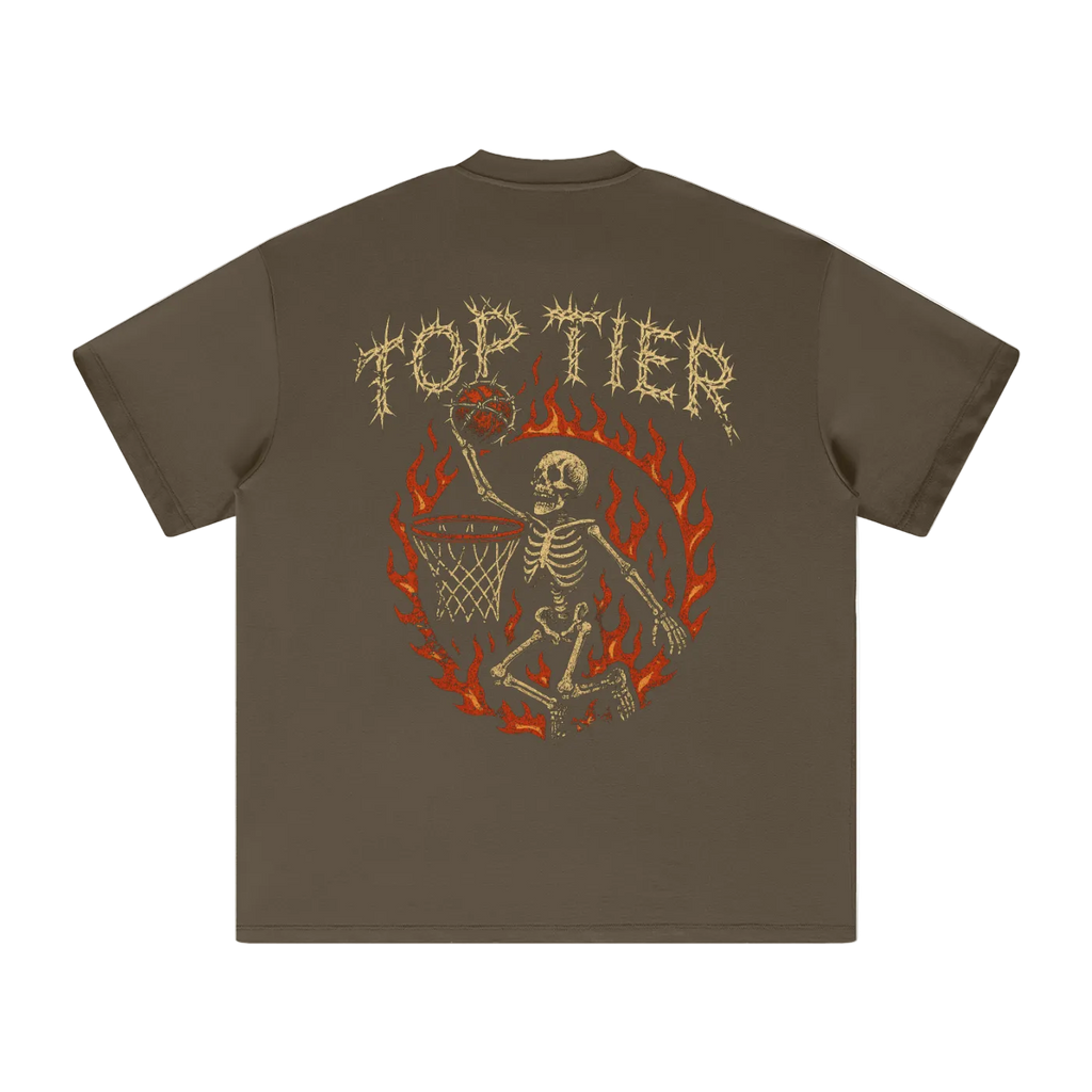Top Tier Barbed Wire Heavyweight Earth Tone T-Shirt
