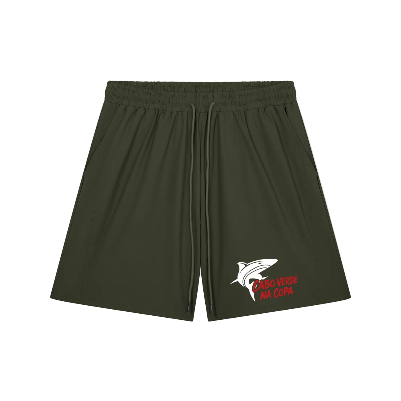 Cabo Verde Na Copa Red Drawstring Shorts