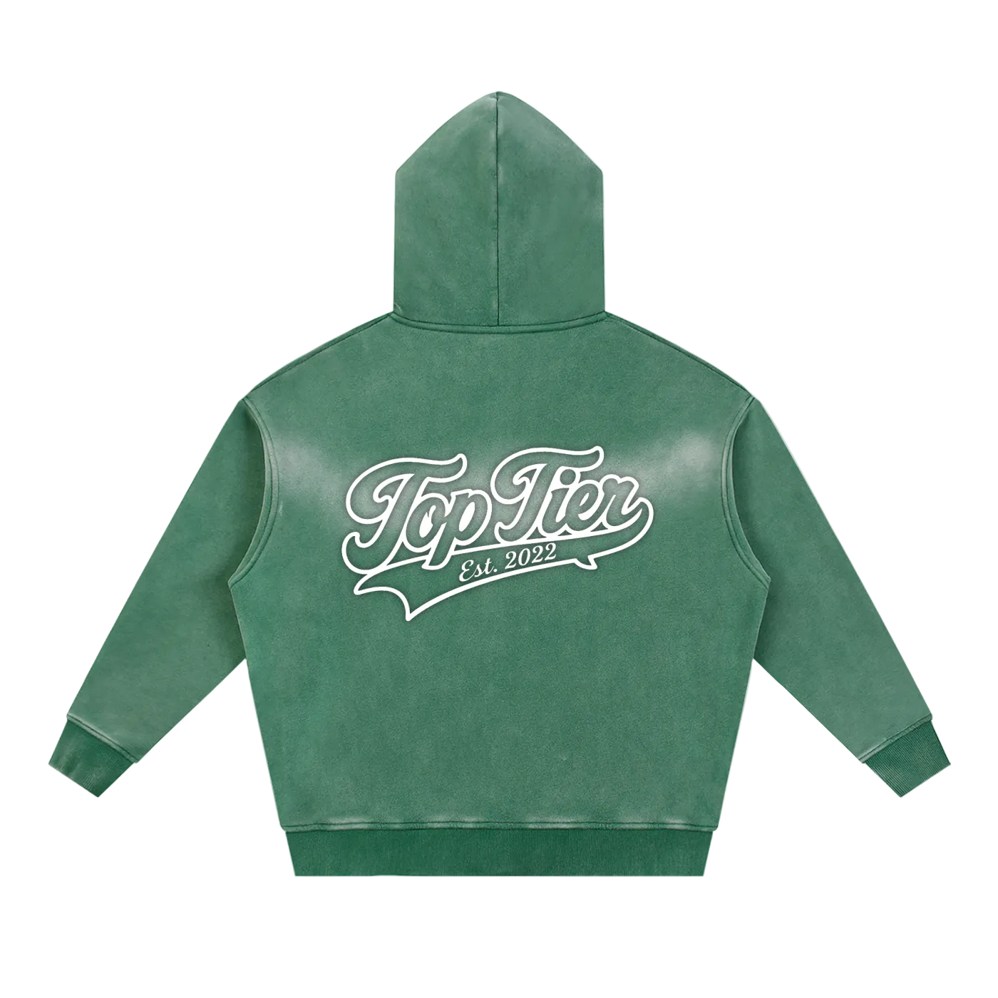 Varsity Script Sunfade Boxy Zip-Up Hoodie