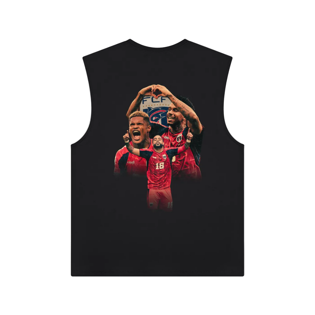 Cabo Verde Na Copa Red Athletic Tank Top