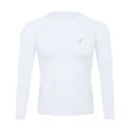 T-shirt de compression blanc à manches longues « TT »