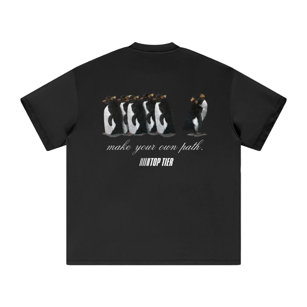 "Make Your Own Path" Heavyweight Earth Tone T-Shirt (White)