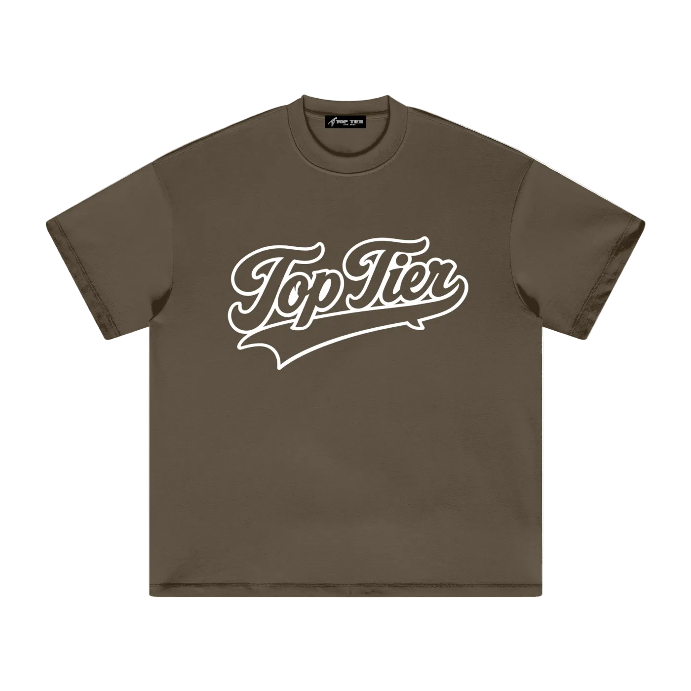 Varsity Script Heavyweight Earth Tone T-Shirt