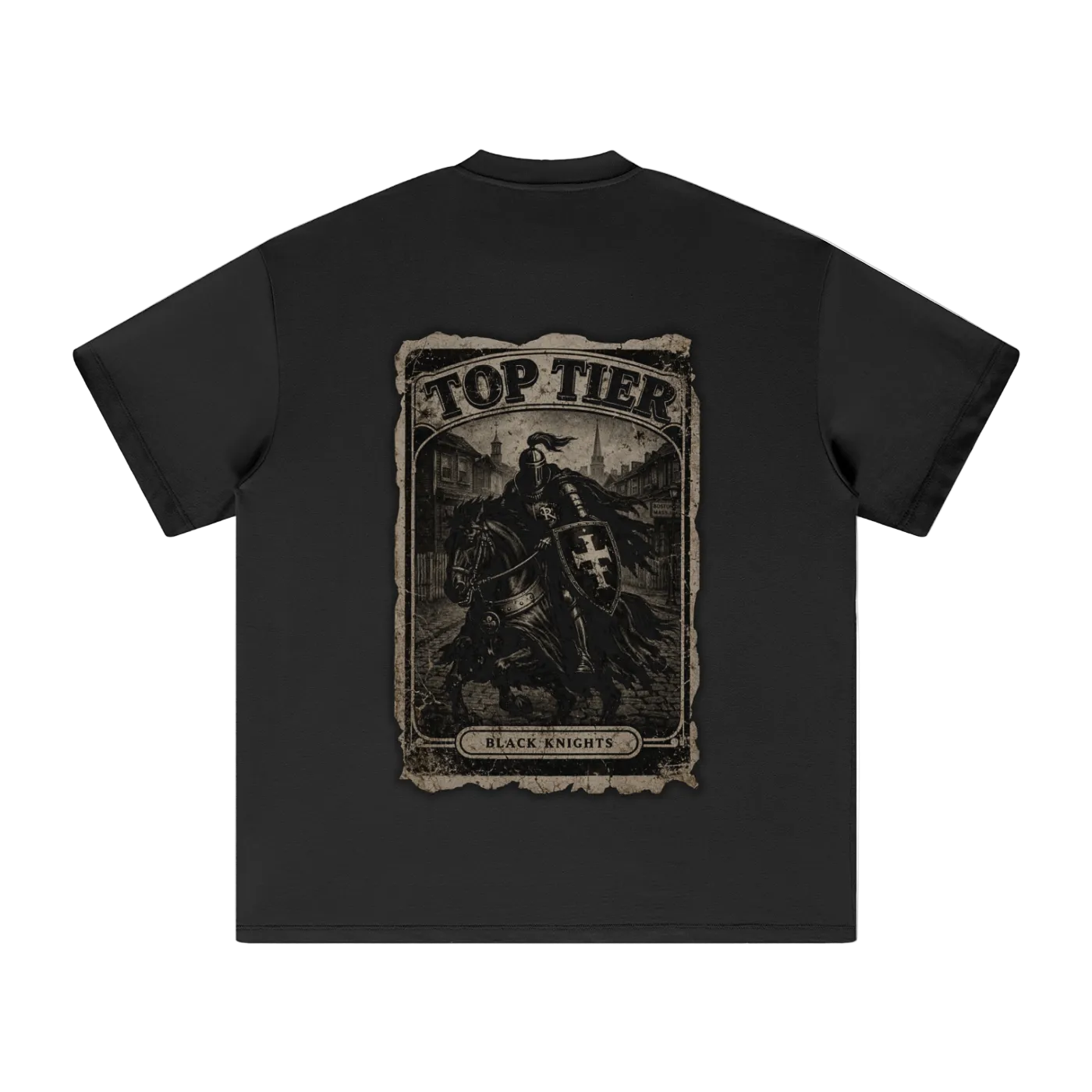 Black Knights Heavyweight Earth Tone T-Shirt