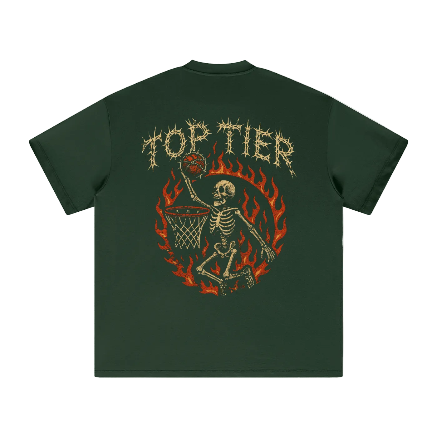 Top Tier Barbed Wire Heavyweight Earth Tone T-Shirt