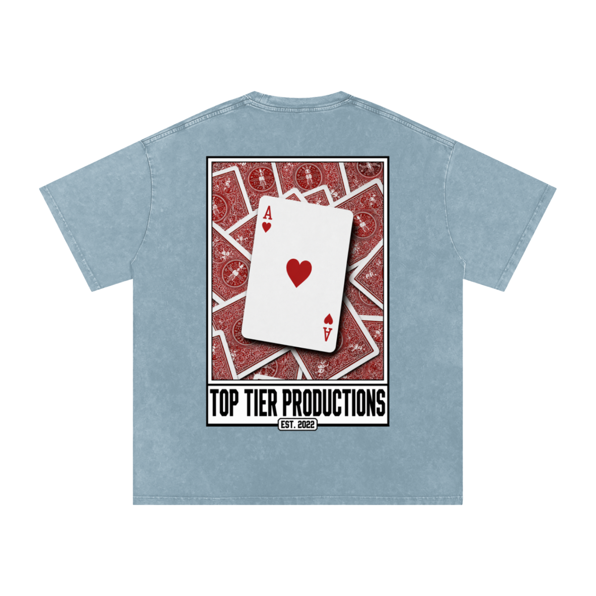 Top Tier Ace's Washed Oversized T-Shirt