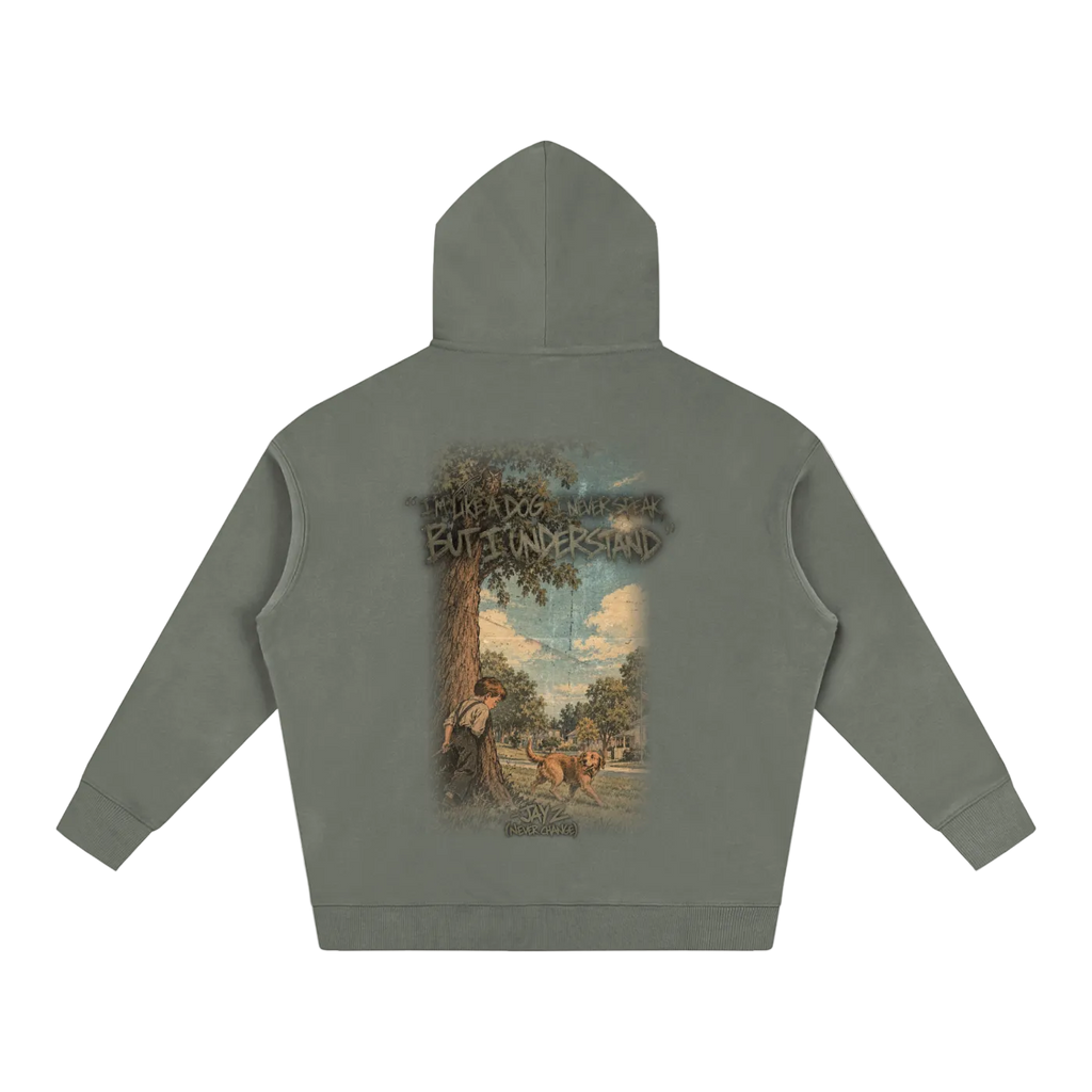 "I Never Speak But I Understand" Oversized Hoodie