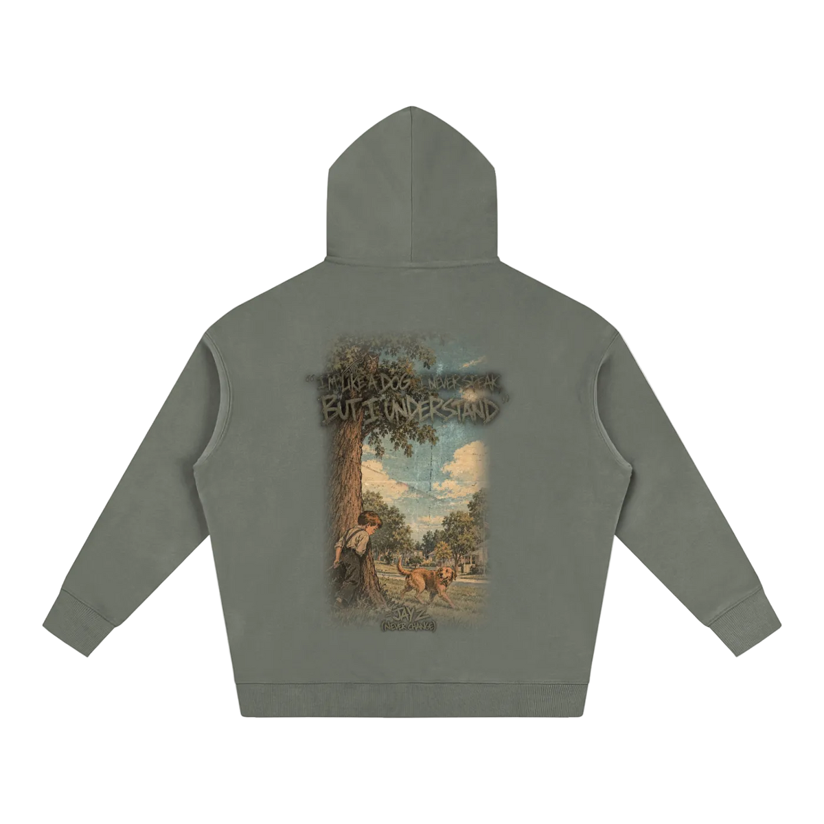 "I Never Speak But I Understand" Oversized Hoodie