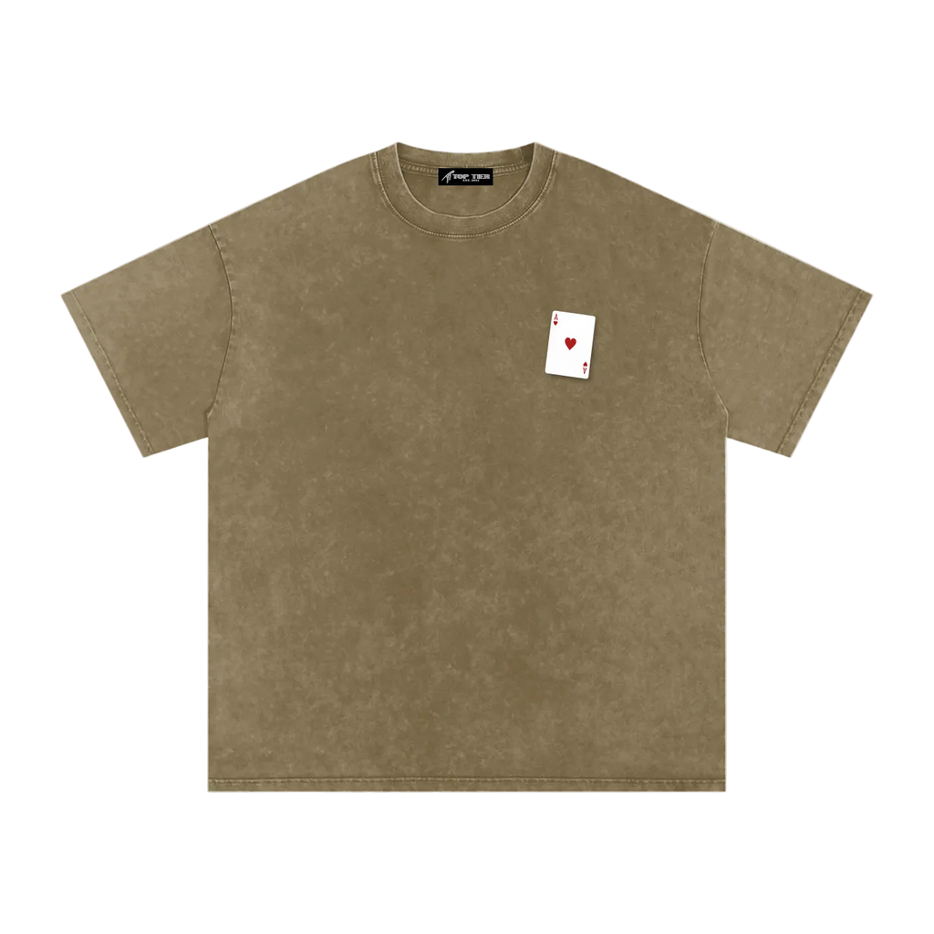 Top Tier Ace's Washed Oversized T-Shirt