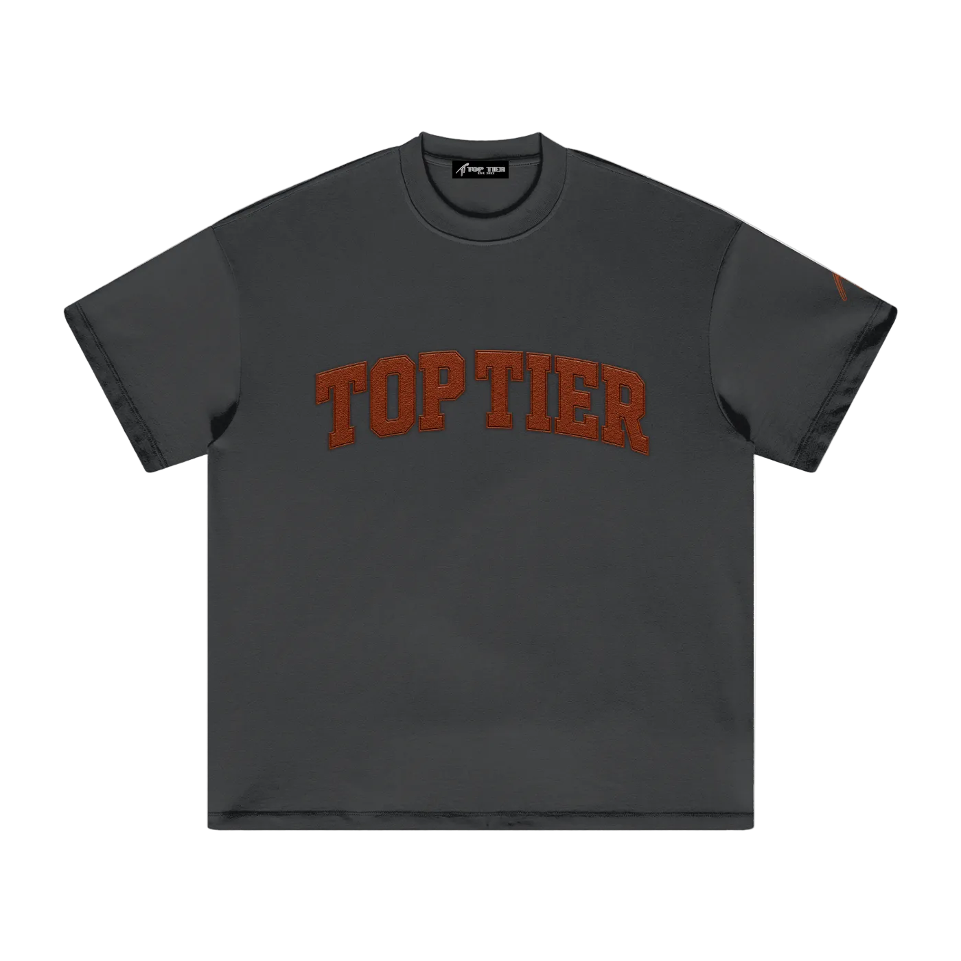 Football Leather Heavyweight Earth Tone T-Shirt
