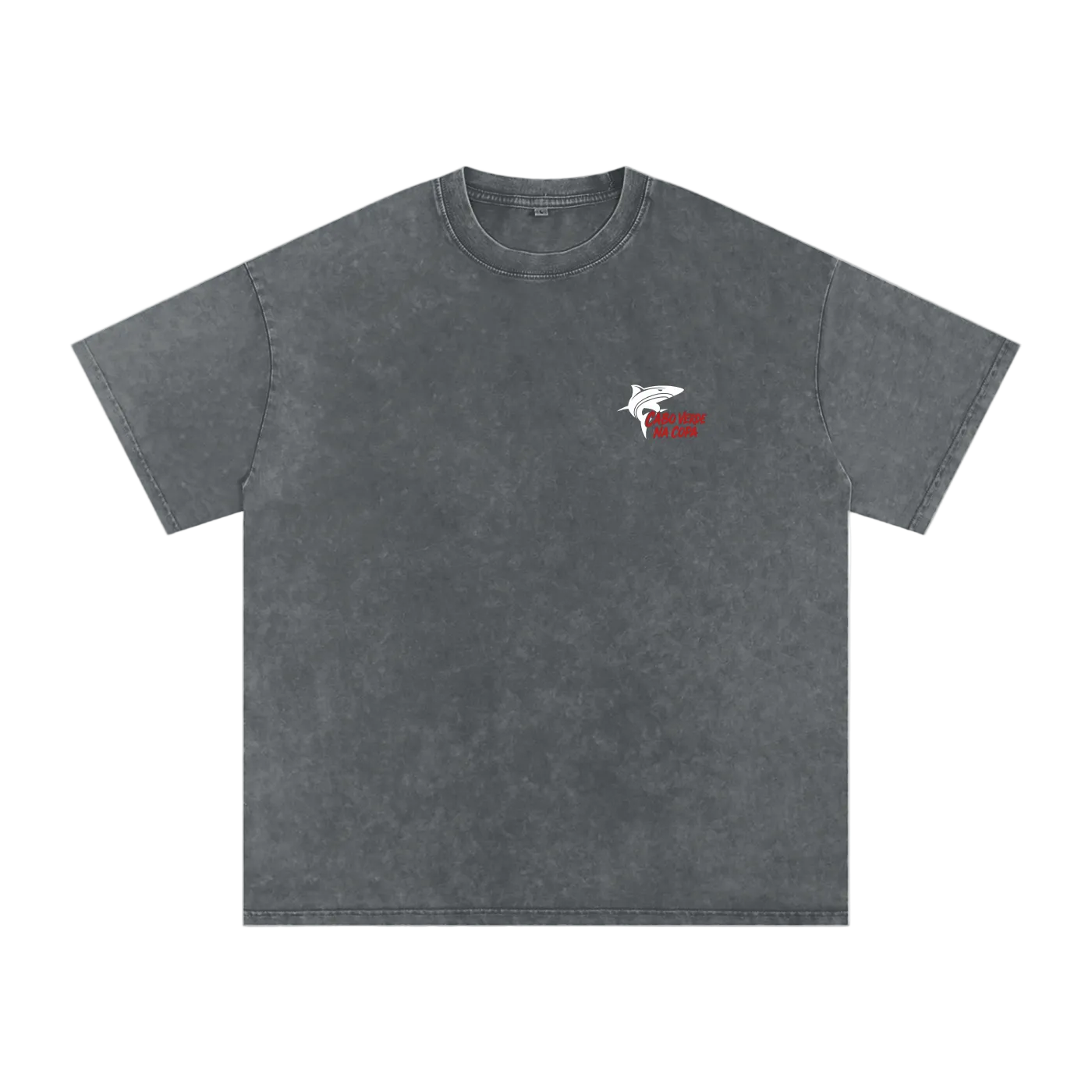 Cabo Verde Na Copa Red Washed Oversized T-Shirt