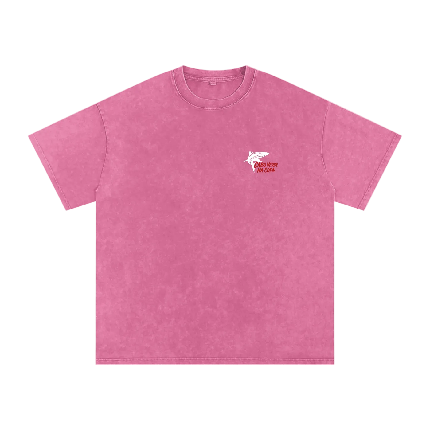 Cabo Verde Na Copa Red Washed Oversized T-Shirt