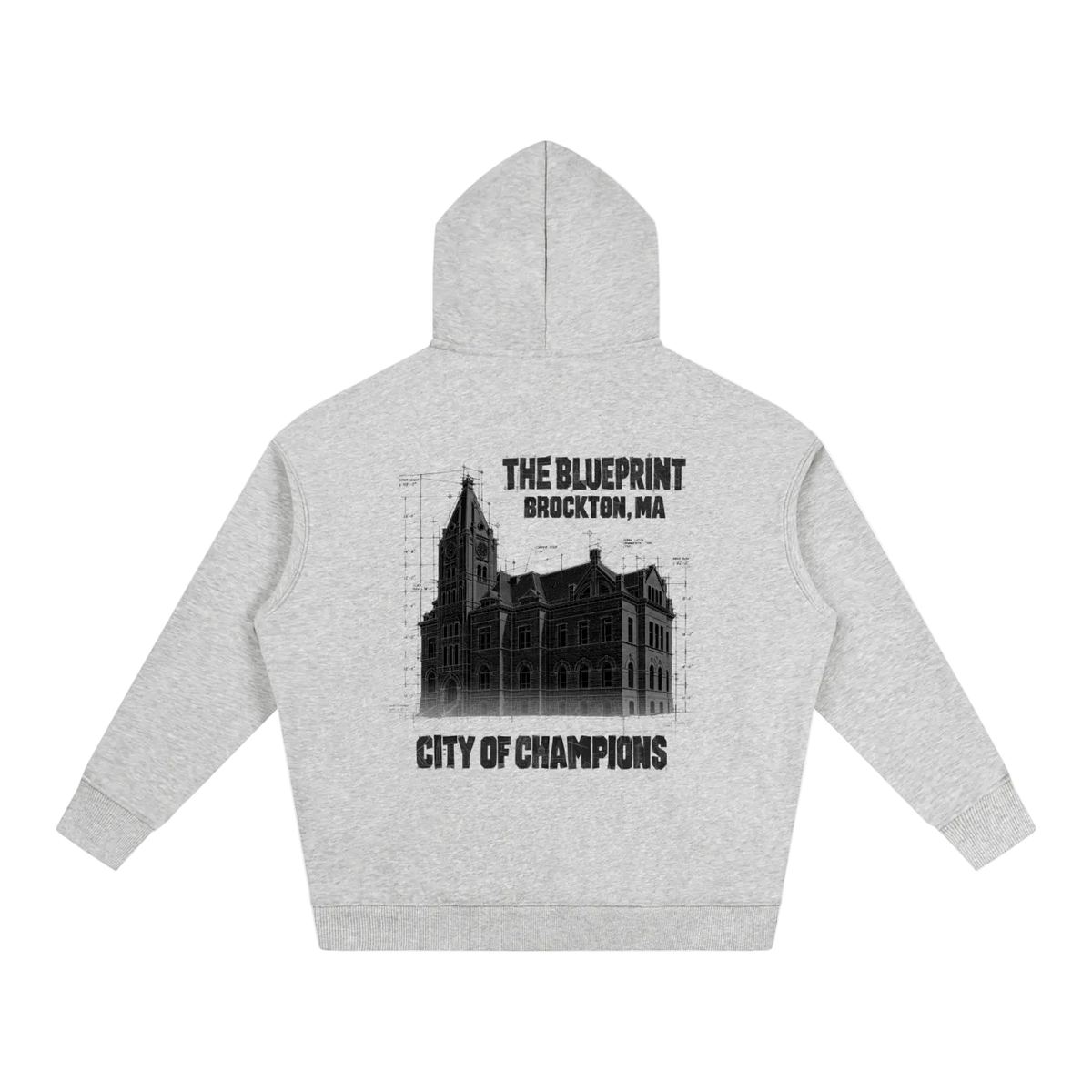 "Brockton - The Blueprint" Oversized Hoodie