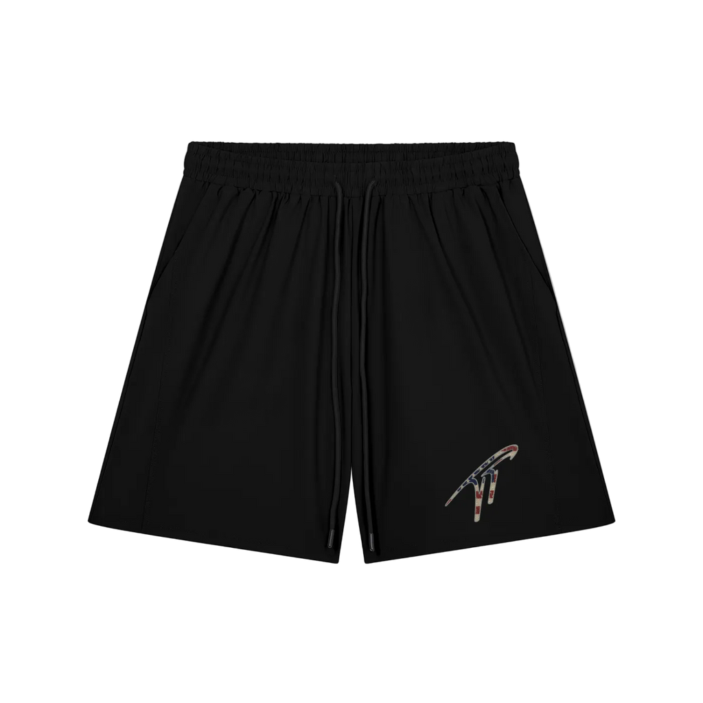 Top Tier USA Flag Drawstring Shorts