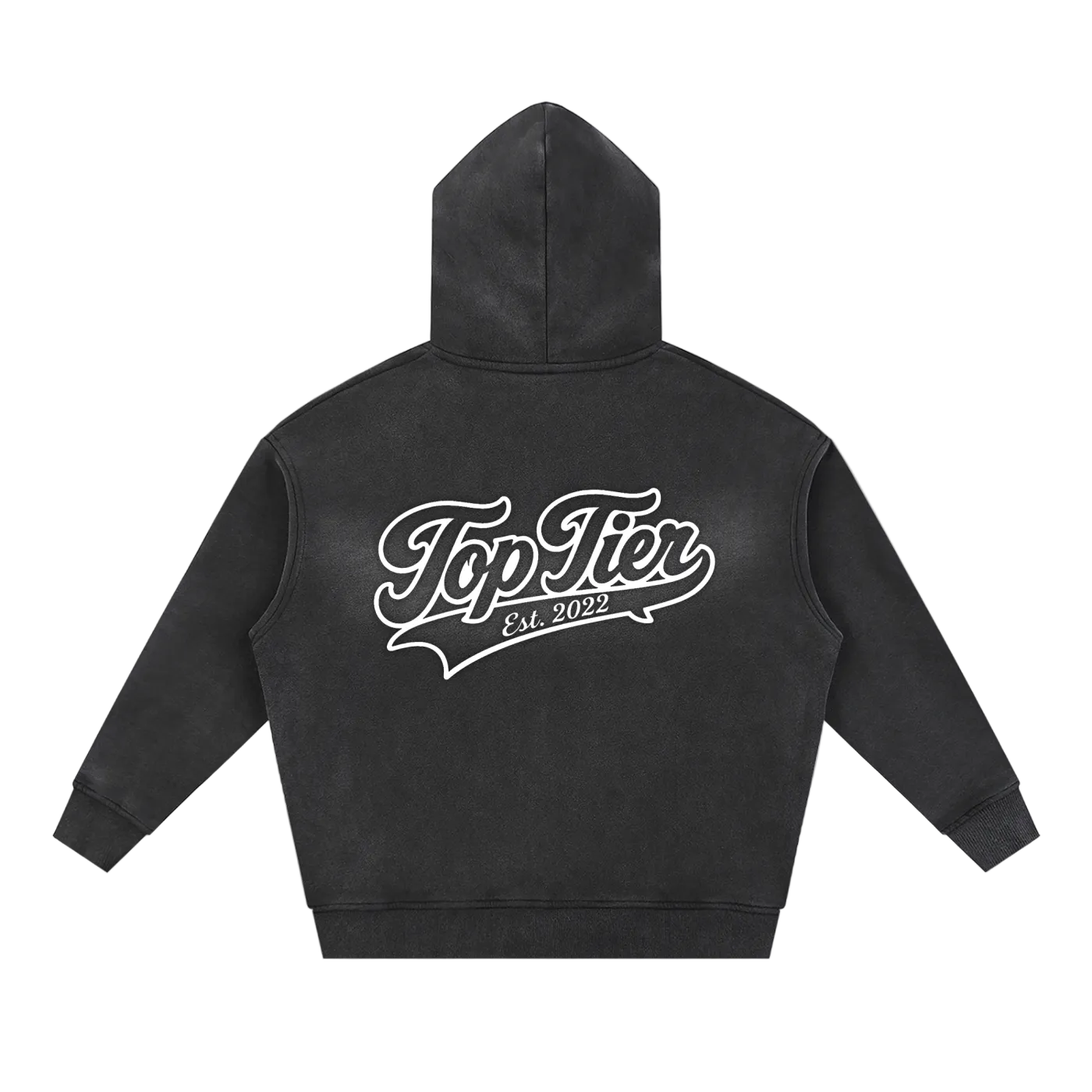 Varsity Script Sunfade Boxy Zip-Up Hoodie