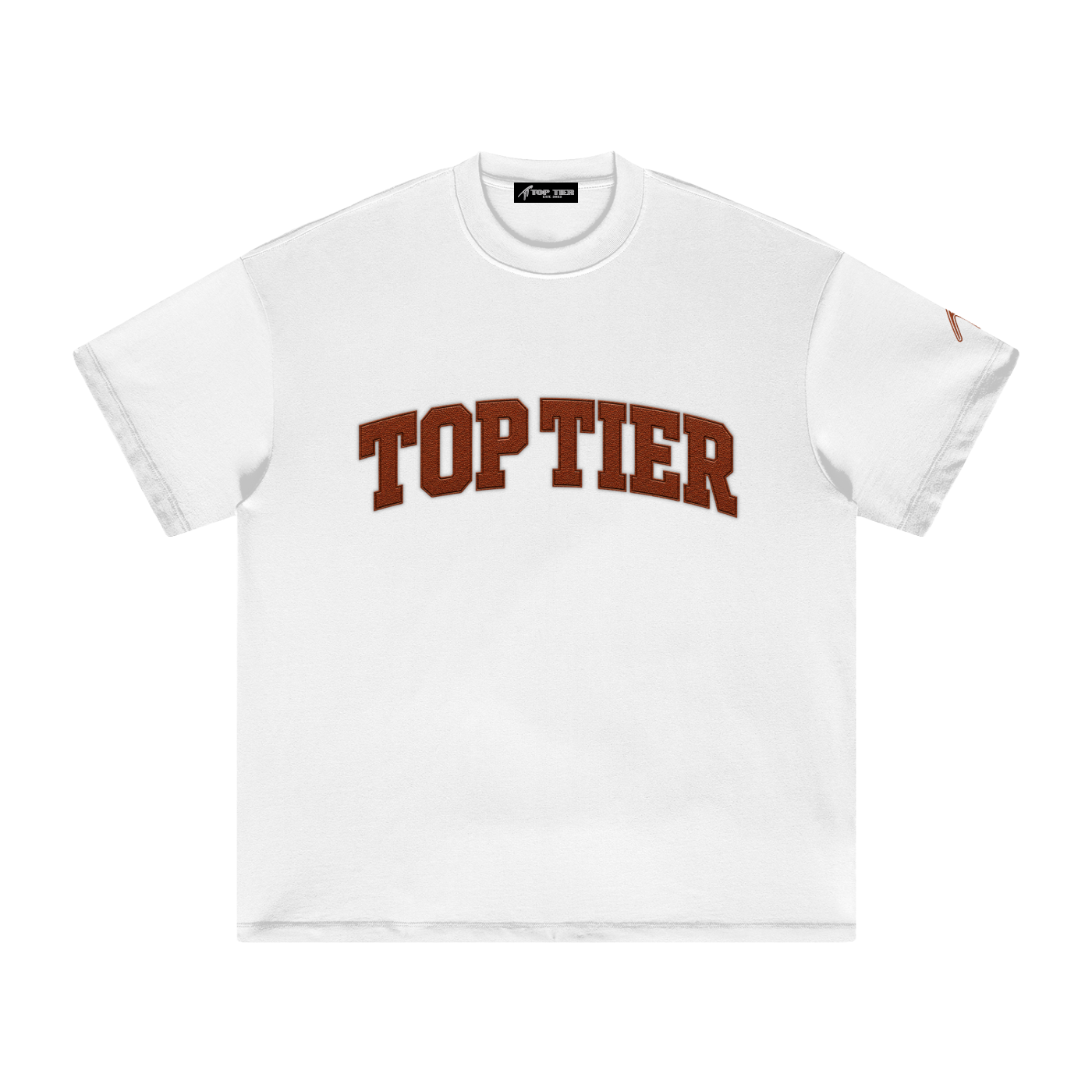 Football Leather Heavyweight Earth Tone T-Shirt