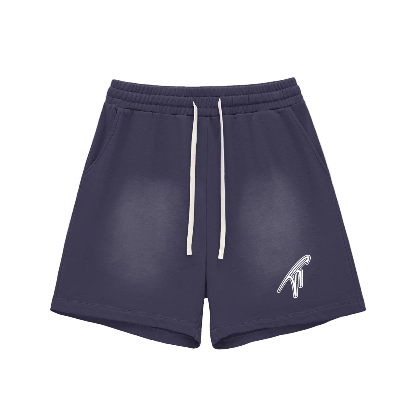 "TT" Sun Fade Cotton Shorts