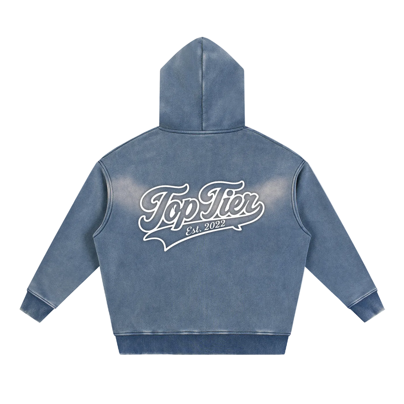 Varsity Script Sunfade Boxy Zip-Up Hoodie