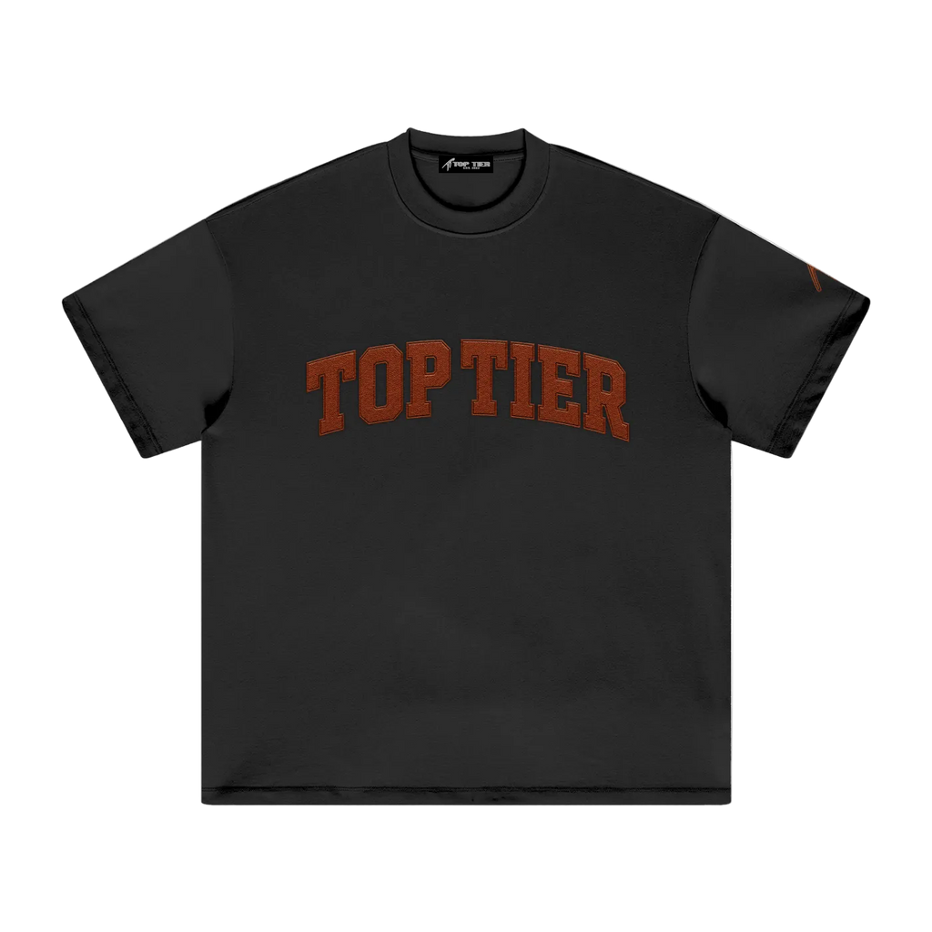 Football Leather Heavyweight Earth Tone T-Shirt