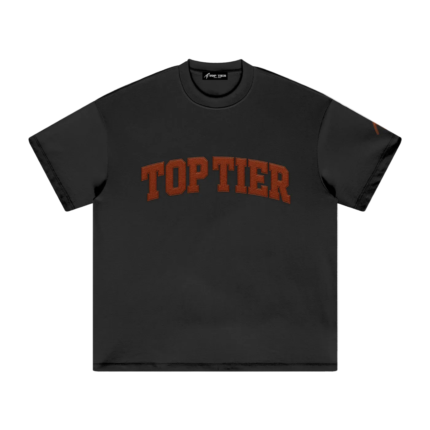 Football Leather Heavyweight Earth Tone T-Shirt