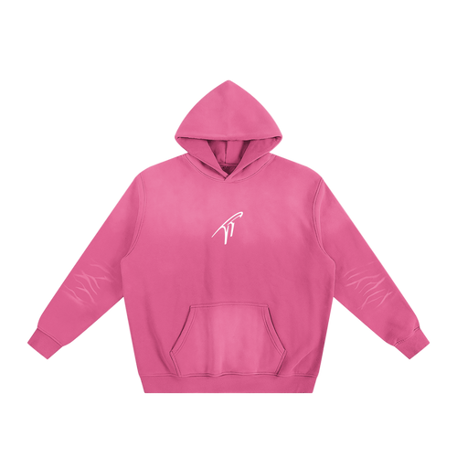 Sudadera con capucha pesada "TT" desteñida por el sol