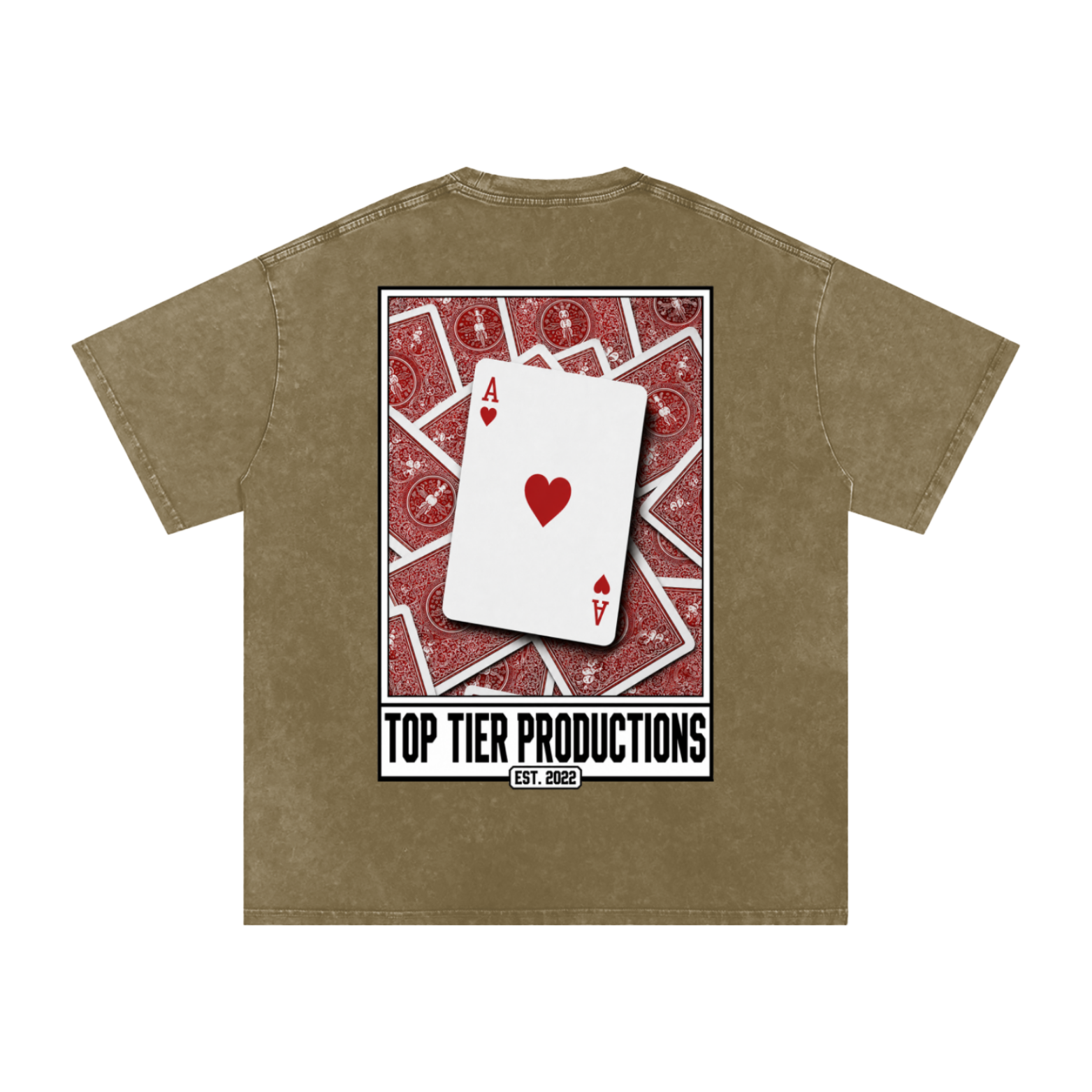Top Tier Ace's Washed Oversized T-Shirt