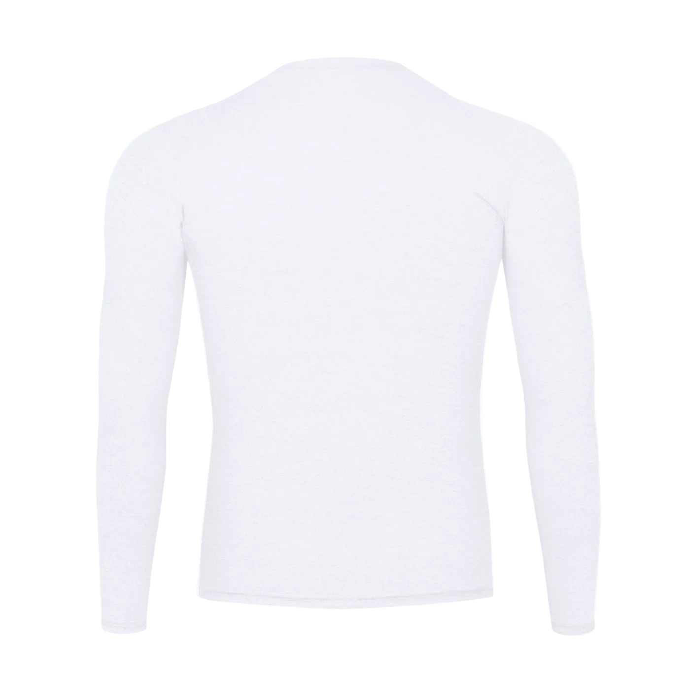 "TT" Long Sleeve White Compression Shirt