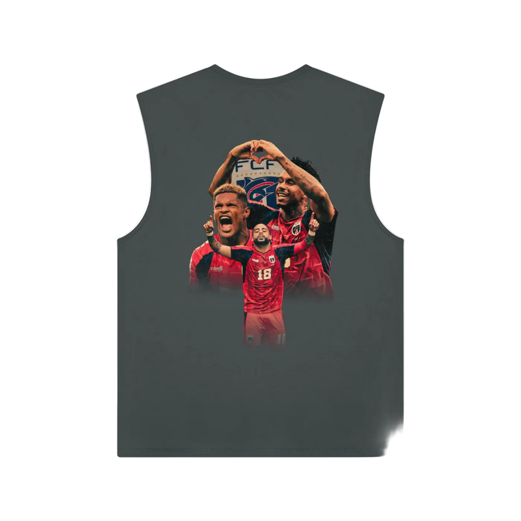 Cabo Verde Na Copa Red Athletic Tank Top