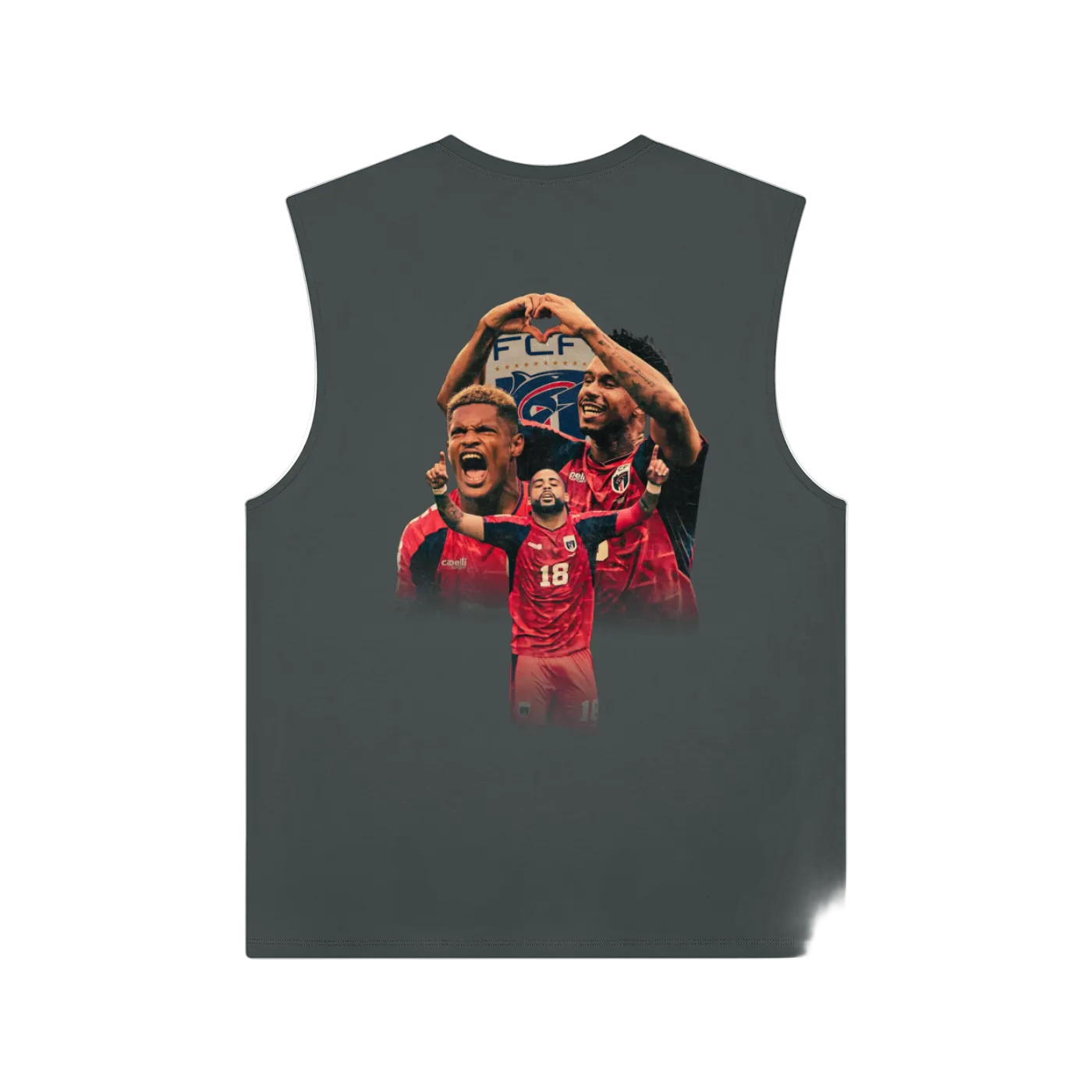 Cabo Verde Na Copa Red Athletic Tank Top