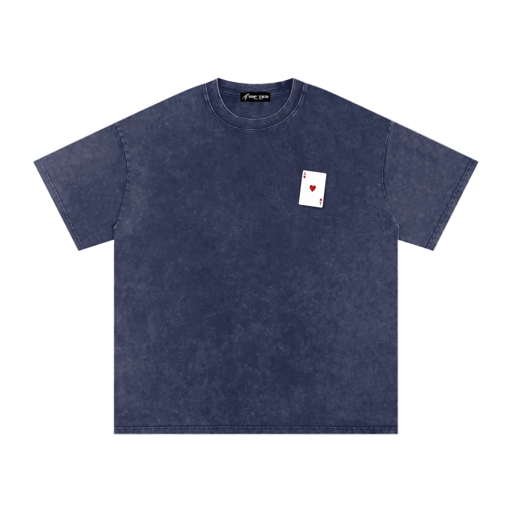 Top Tier Ace's Washed Oversized T-Shirt