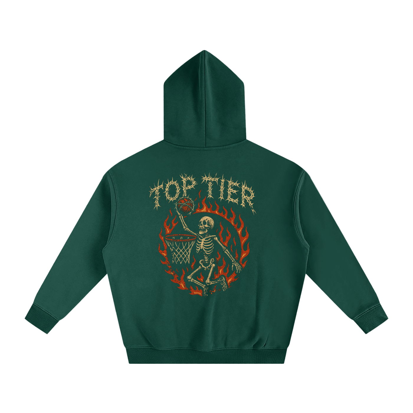 Sudadera con capucha de peso pesado de alambre de púas de primer nivel