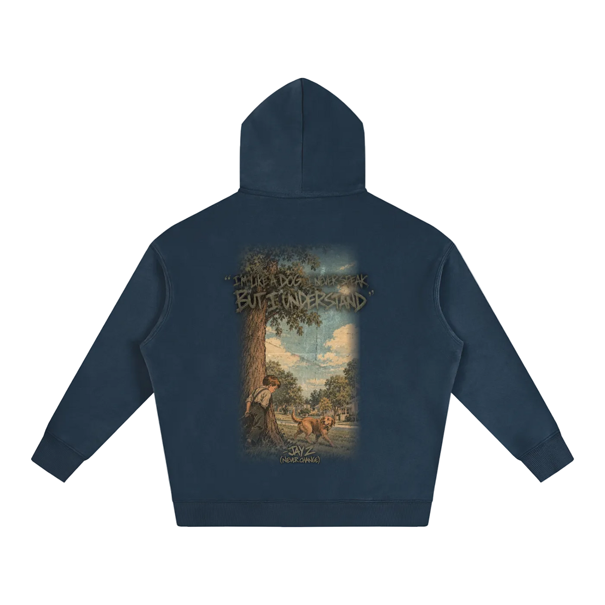 "I Never Speak But I Understand" Oversized Hoodie