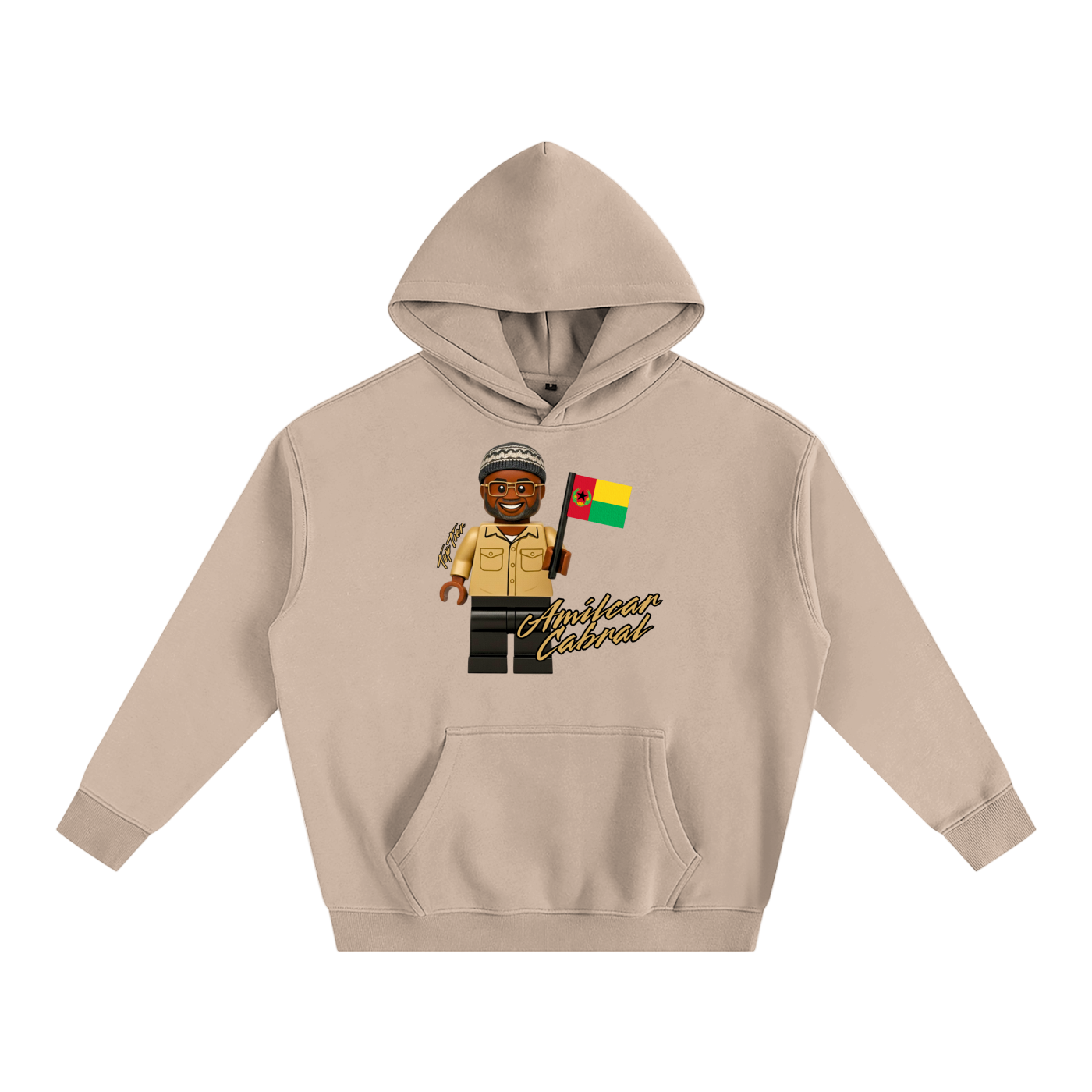 Sudadera con capucha pesada de Lego Amilcar Cabral (color)