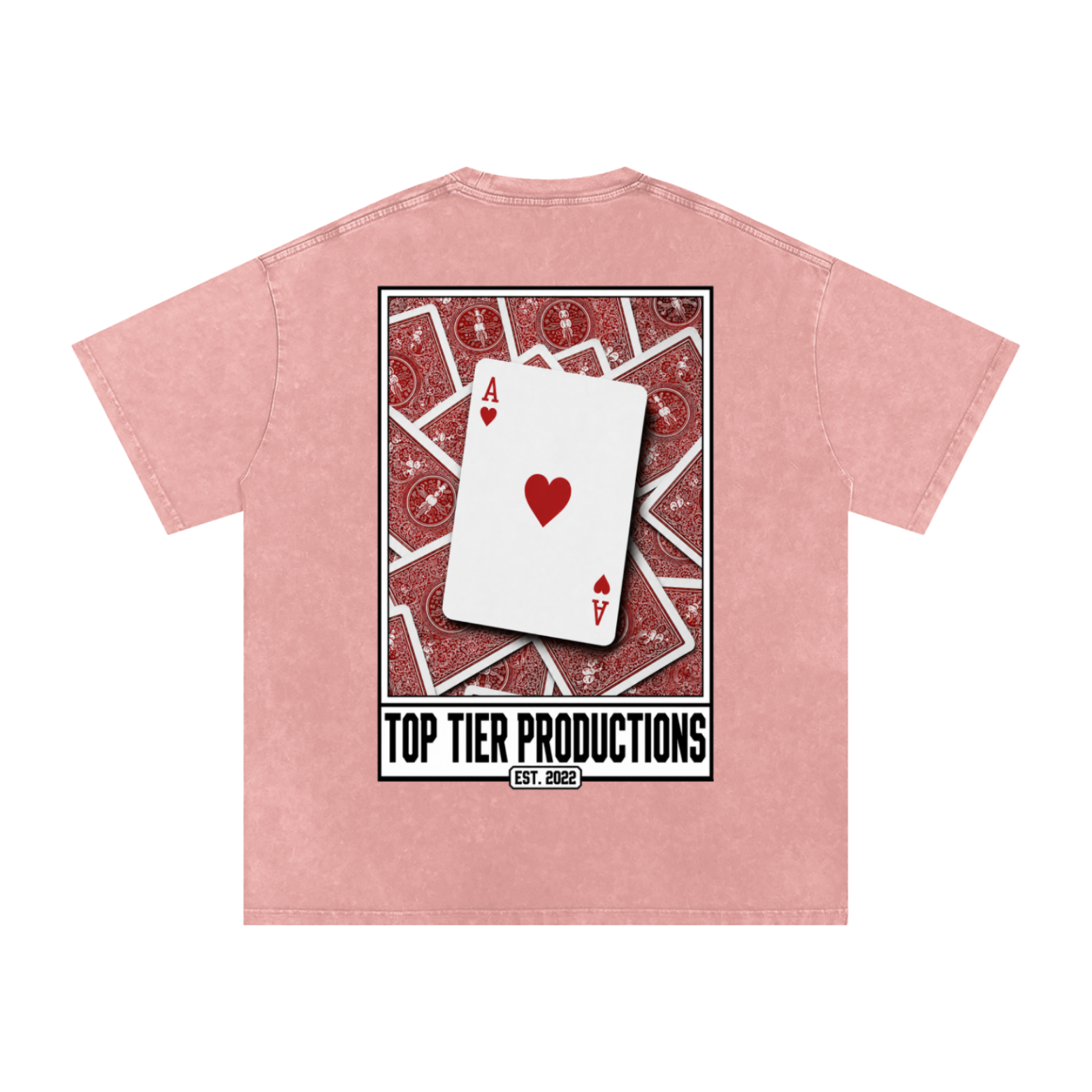 Top Tier Ace's Washed Oversized T-Shirt