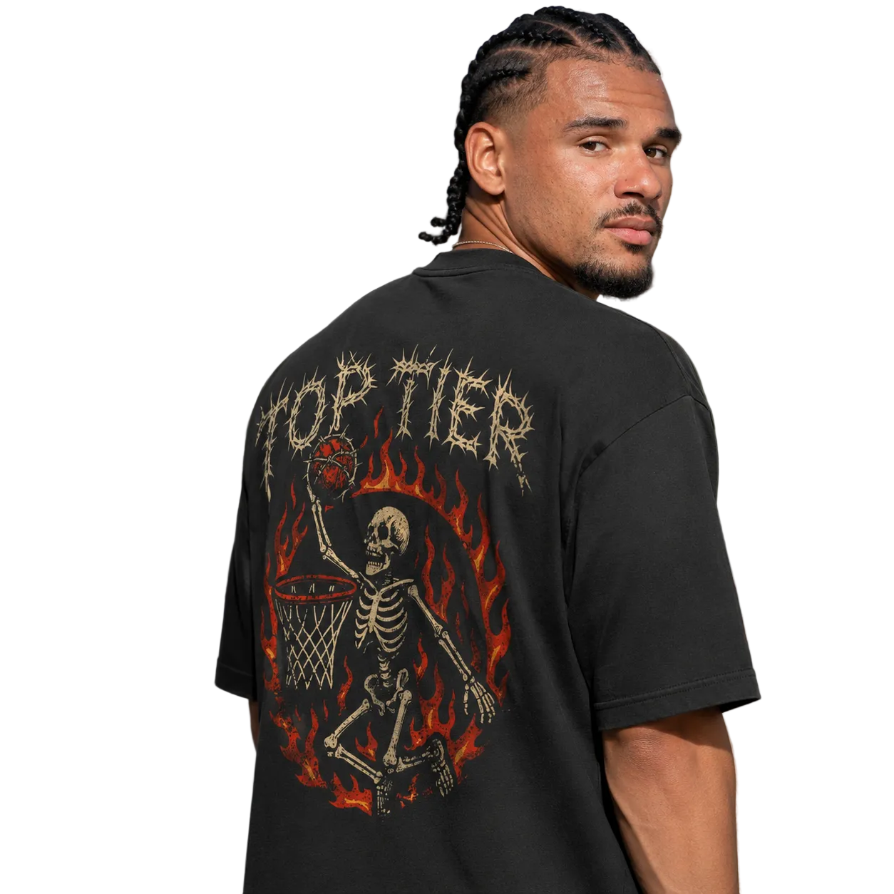 Top Tier Barbed Wire Heavyweight Earth Tone T-Shirt