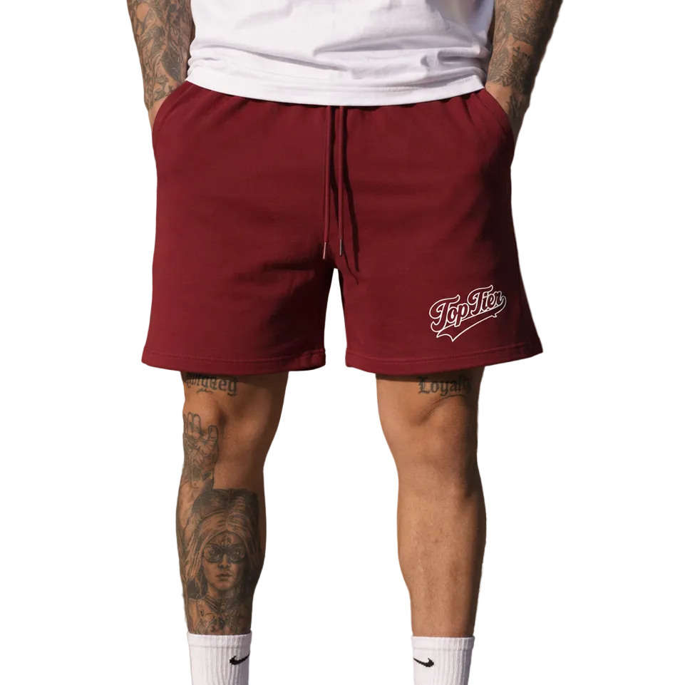 Top Tier Varsity Script Drawstring Shorts