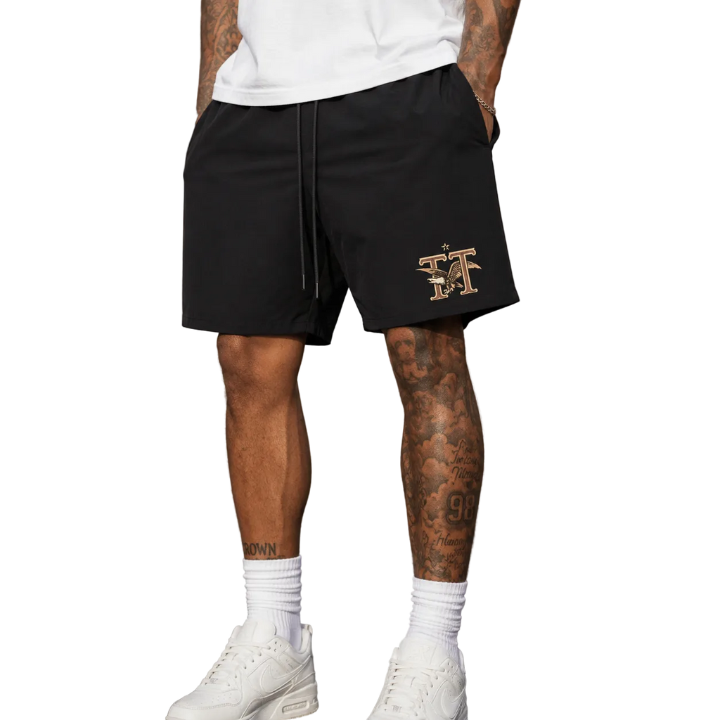 Vintage Eagle Drawstring Shorts