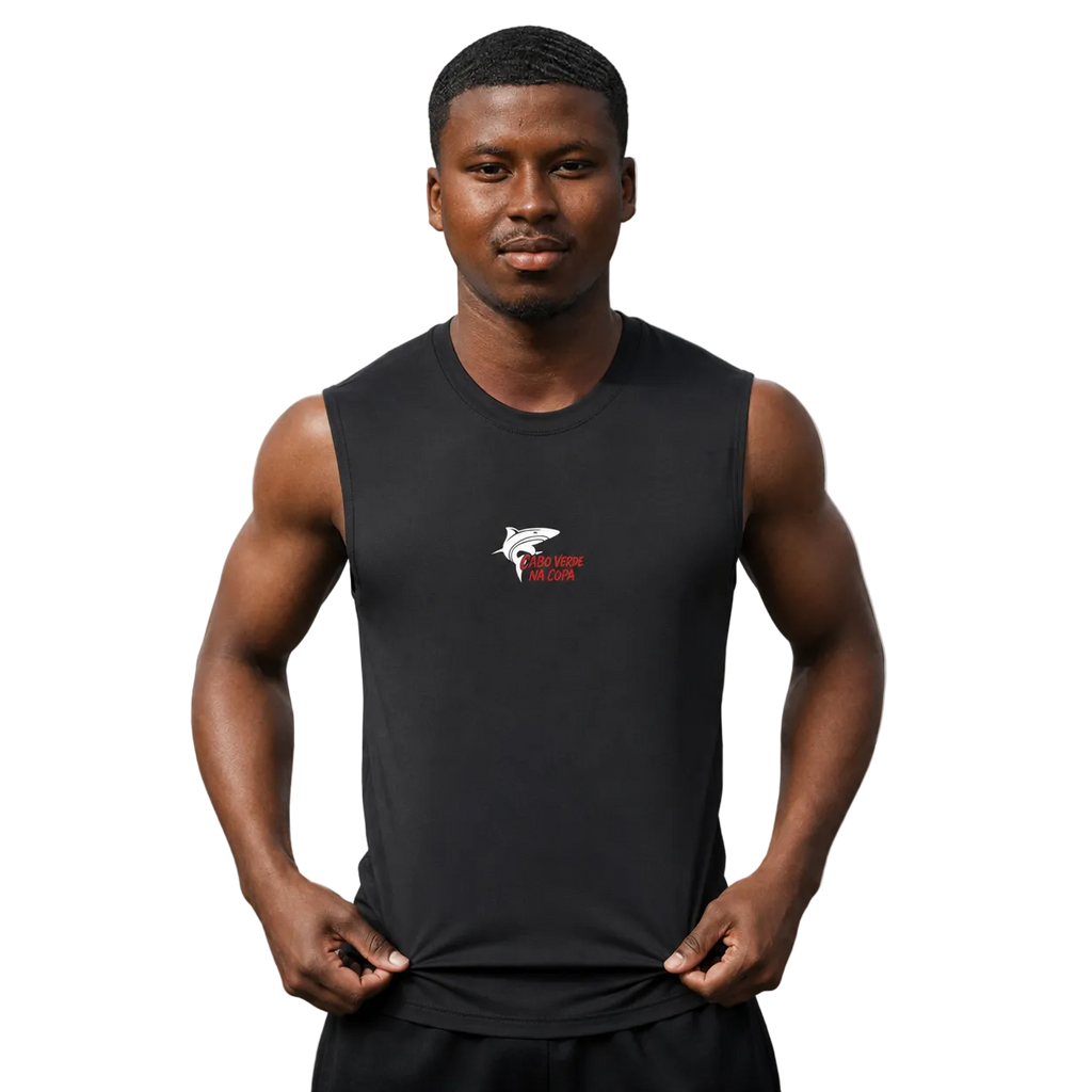 Cabo Verde Na Copa Red Athletic Tank Top