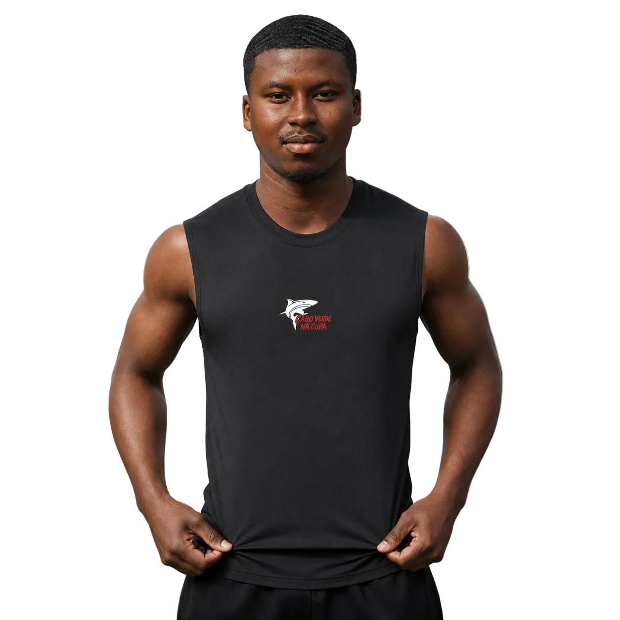 Cabo Verde Na Copa Red Athletic Tank Top