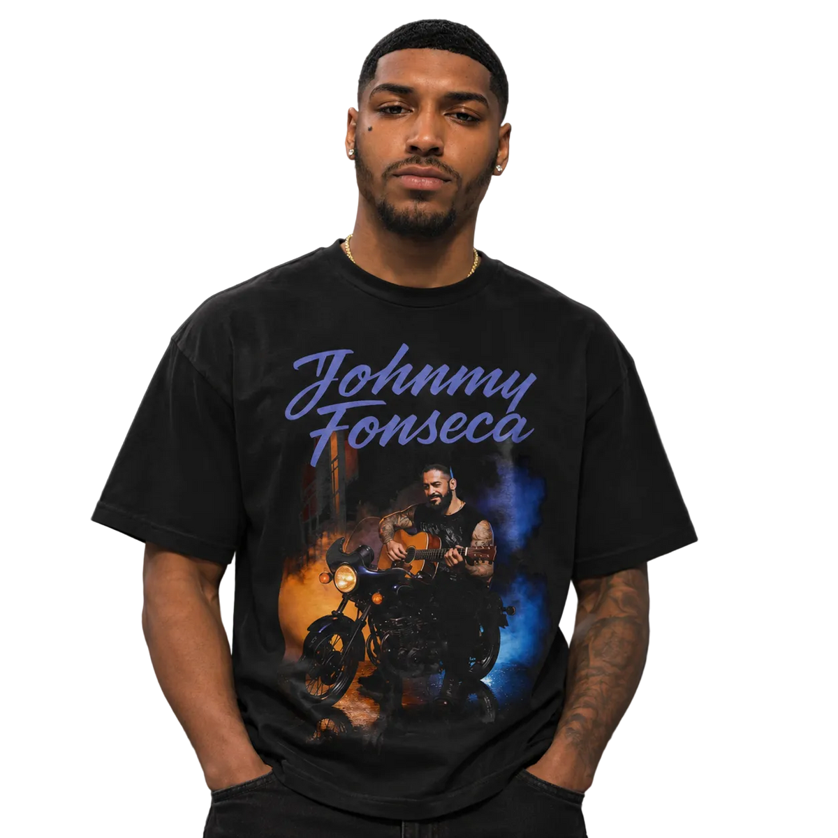 Camiseta gráfica de peso pesado de Johnny Fonseca