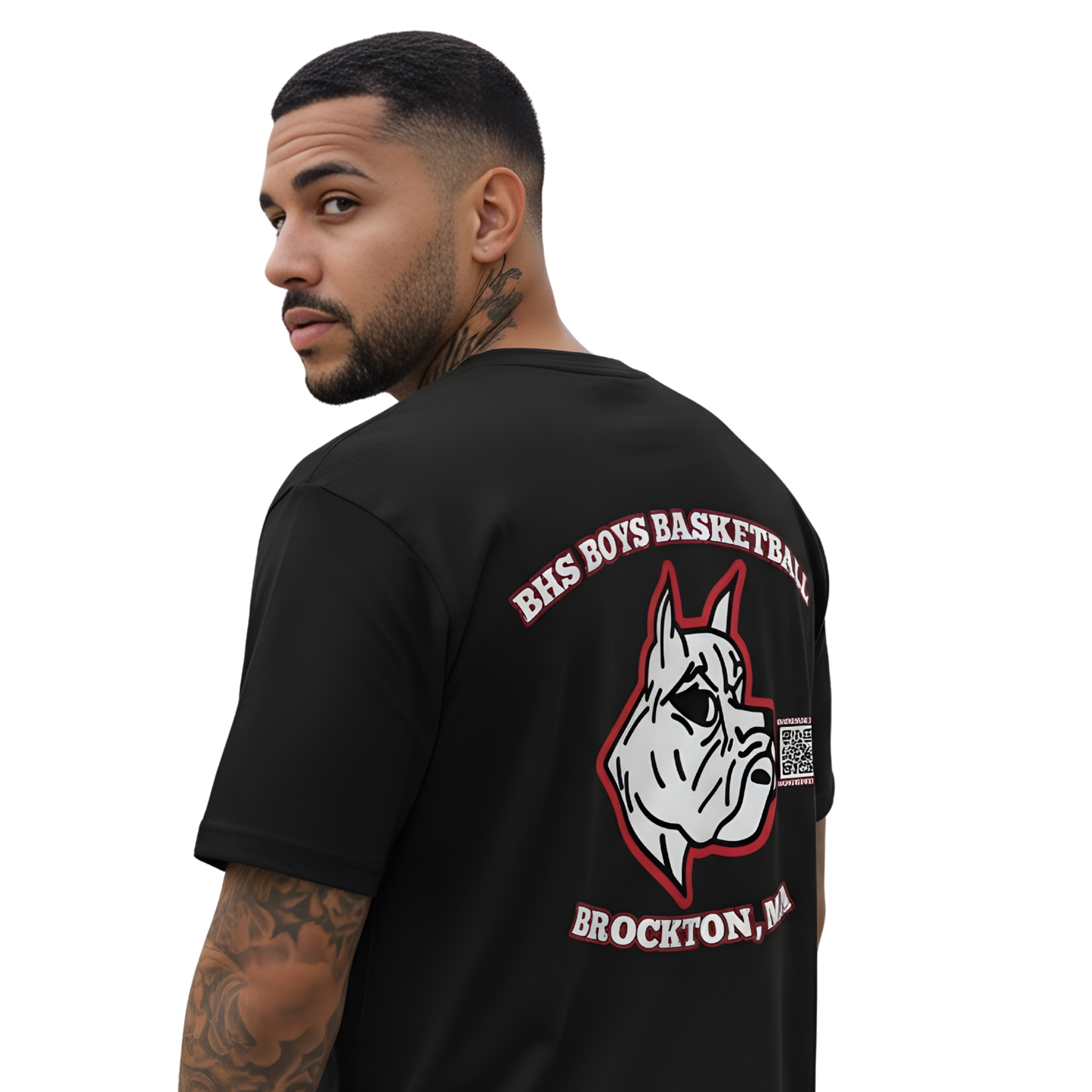 T-shirt officiel de l'équipe masculine de basketball du lycée Brockton