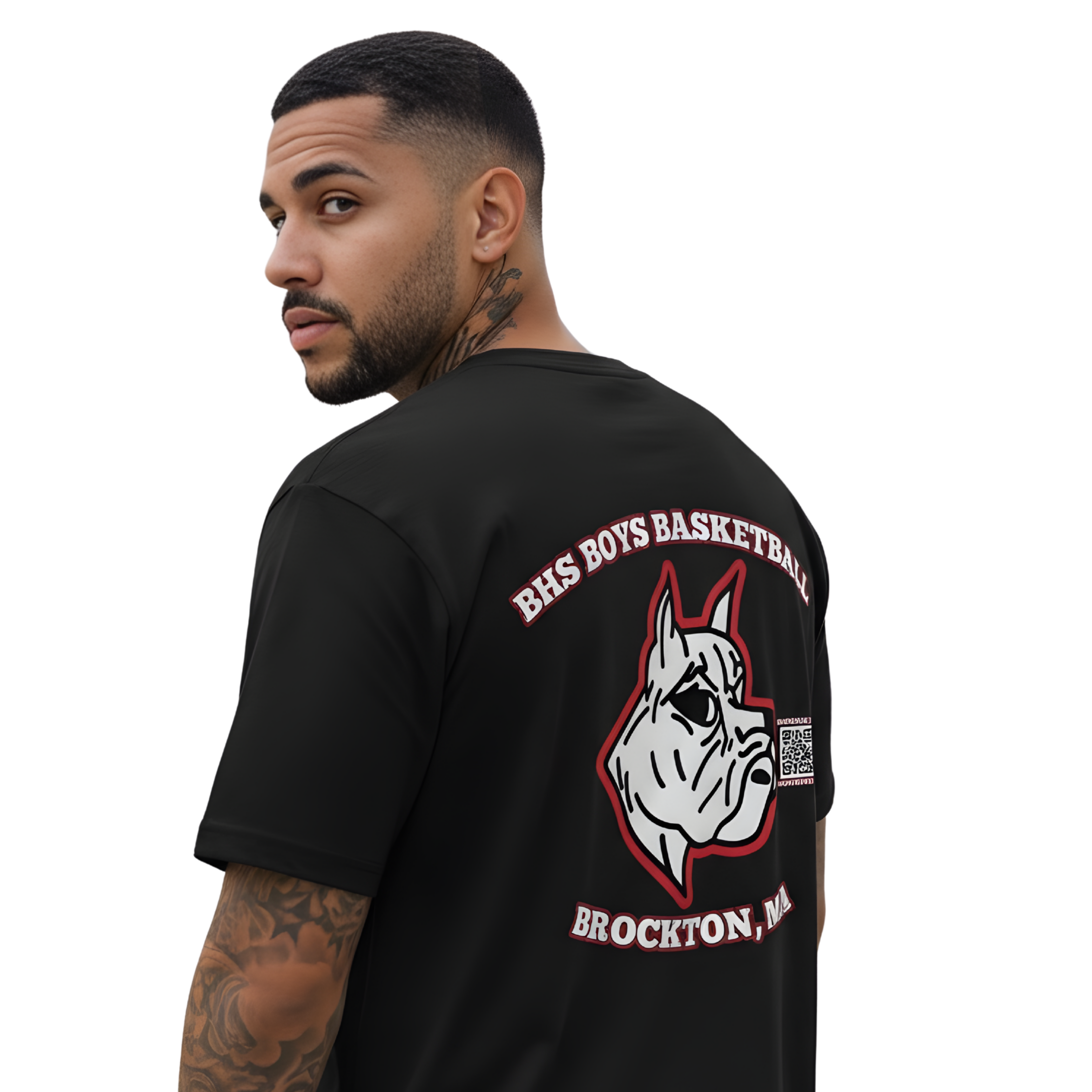 T-shirt officiel de l'équipe masculine de basketball du lycée Brockton
