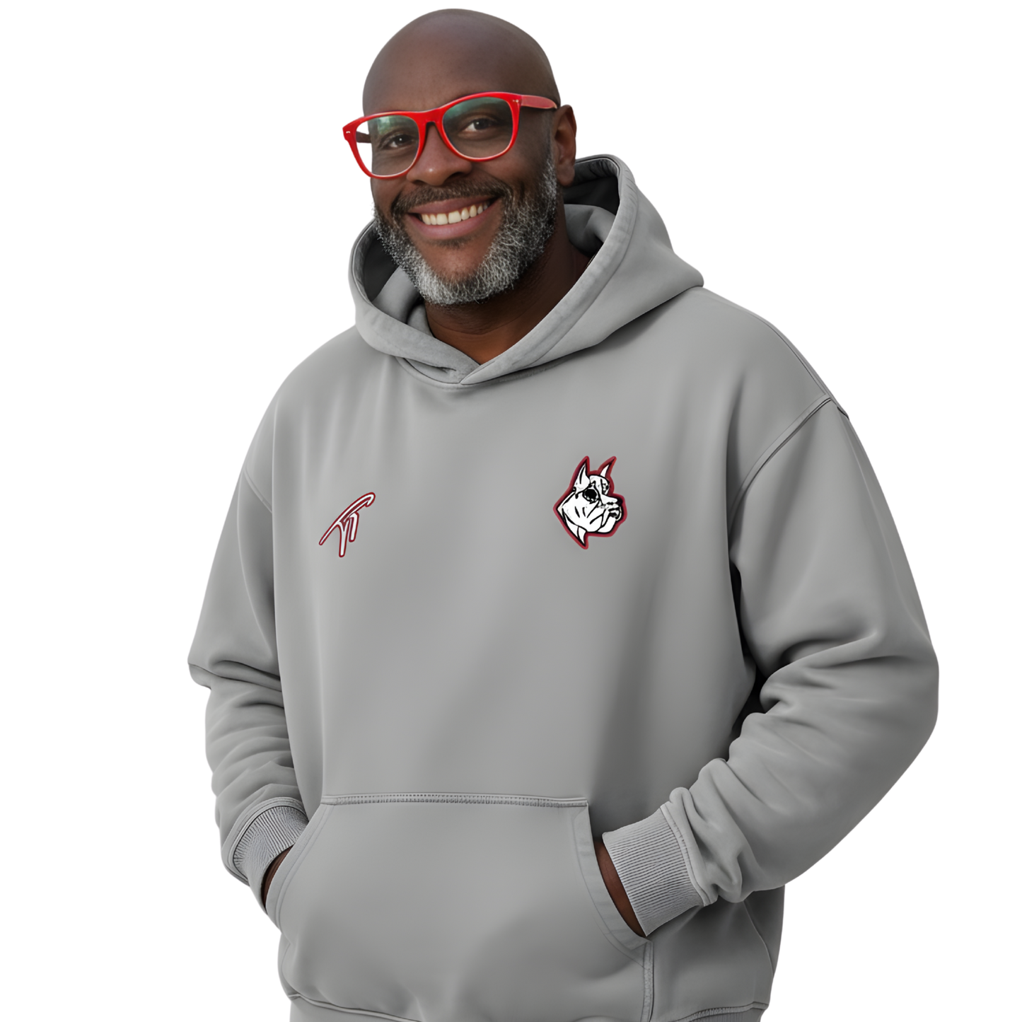 Sweat à capuche officiel Brockton High Boys Basketball Heavyweight Sunfade