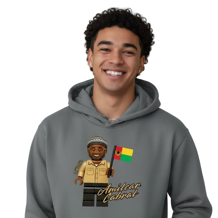 Sudadera con capucha pesada de Lego Amilcar Cabral (color)