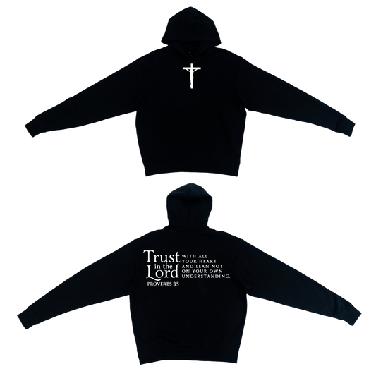 Proverbs 3:5 Heavyweight Hoodie (Black)