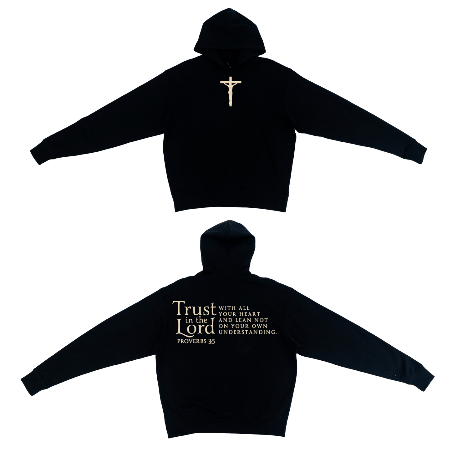 Youth Proverbs 3:5 Hoodie (Black)