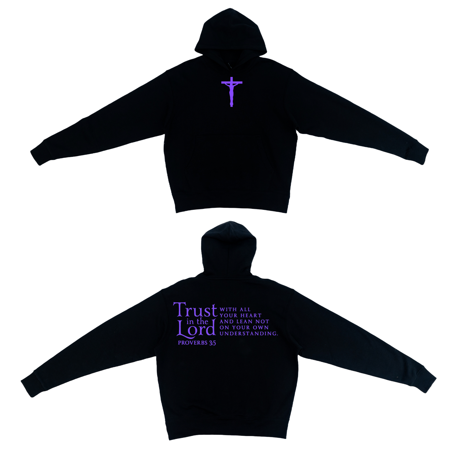 Youth Proverbs 3:5 Hoodie (Black)